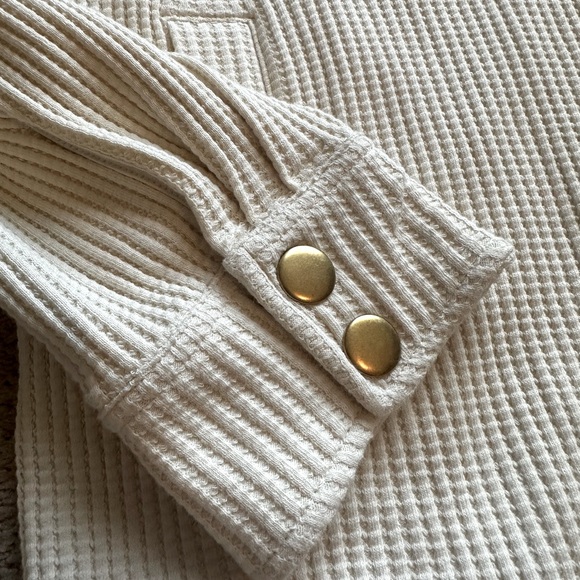 J. Crew Waffle-knit shirt-jacket size XS - Picture 3 of 10